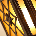 Modern Waterproof Outdoor Pillar Light with Frosted Glass Shade