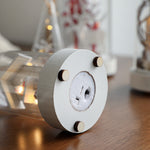 Nordic Wooden LED Table Lamp Set of Two with Glass Shade