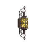 Vintage Dual-Head Outdoor Wall Sconce in Coffee Finish