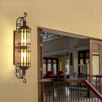 Vintage Dual-Head Outdoor Wall Sconce in Coffee Finish