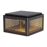 Modern Square Pillar Gate Light with Solar & Hardwired Options