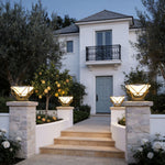 Modern Outdoor Post Lights for Garden Pathways, Stainless Steel Pillar Lanterns