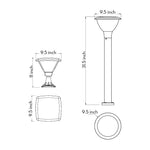 Modern Outdoor Bollard Light – Minimalist Black Garden Pathway Lamp