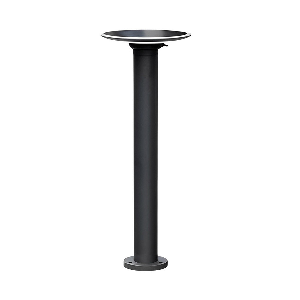 Modern Solar Path Lights in Black Aluminum for Garden and Walkway