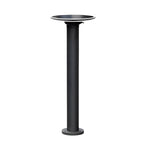 Modern Solar Path Lights in Black Aluminum for Garden and Walkway