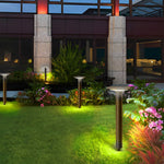 Modern Solar Path Lights in Black Aluminum for Garden and Walkway