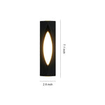 Modern Outdoor Wall Sconce with Integrated LED – Black Aluminum
