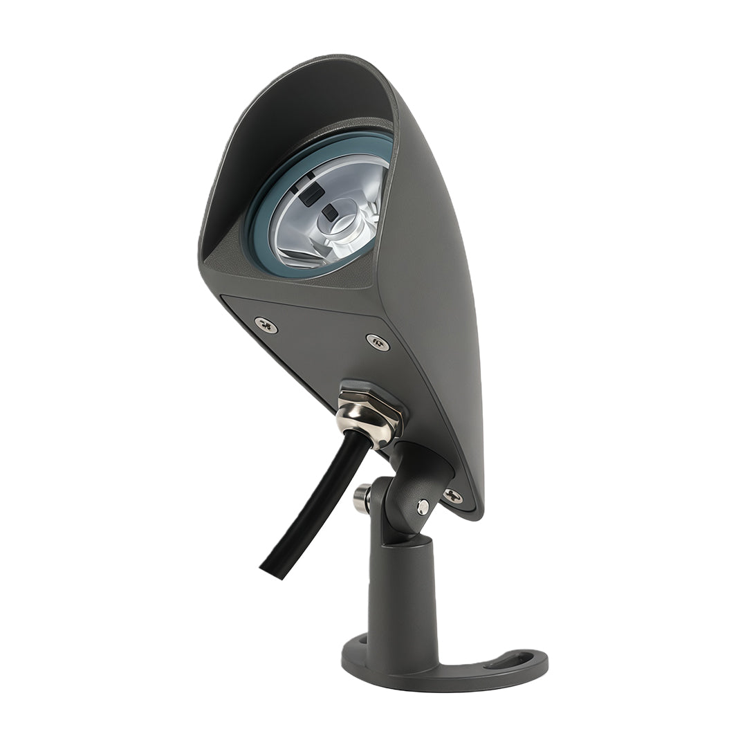 LumaWall Outdoor LED Wall Wash Light in Gray Aluminum
