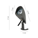 LumaWall Outdoor LED Wall Wash Light in Gray Aluminum