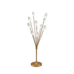 Olive Grove Floor Lamp in Gold Iron with White Shade