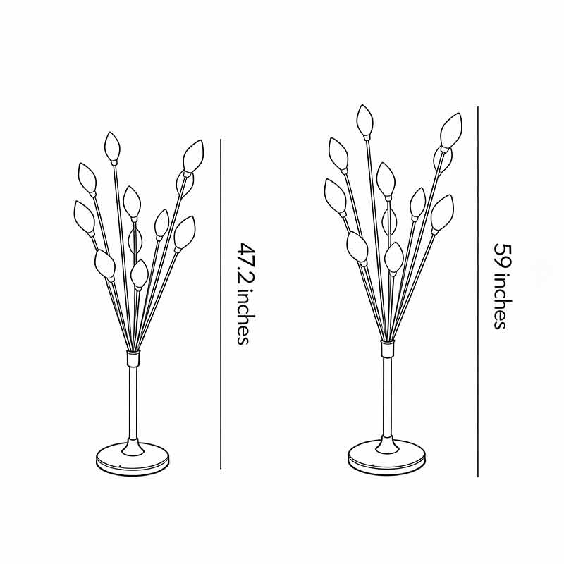 Olive Grove Floor Lamp in Gold Iron with White Shade