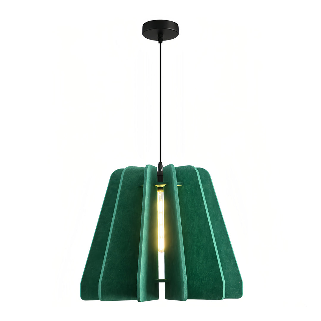 Acoustic Felt Pendant Light with Iron Frame, Modern Single Ceiling Lamp