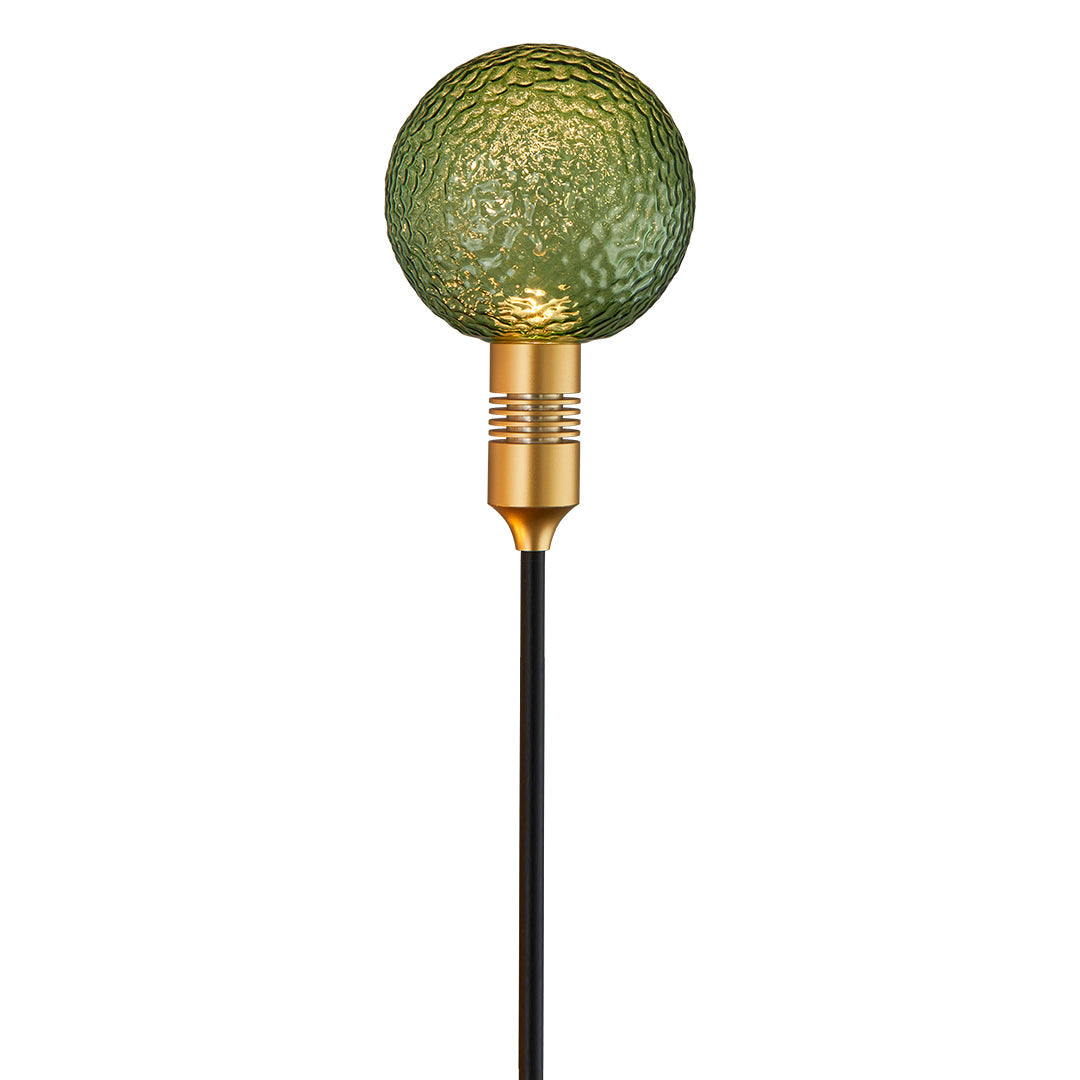 Reed Path Landscape Lighting with Glass Sphere Shade, Outdoor LED Garden Lamp