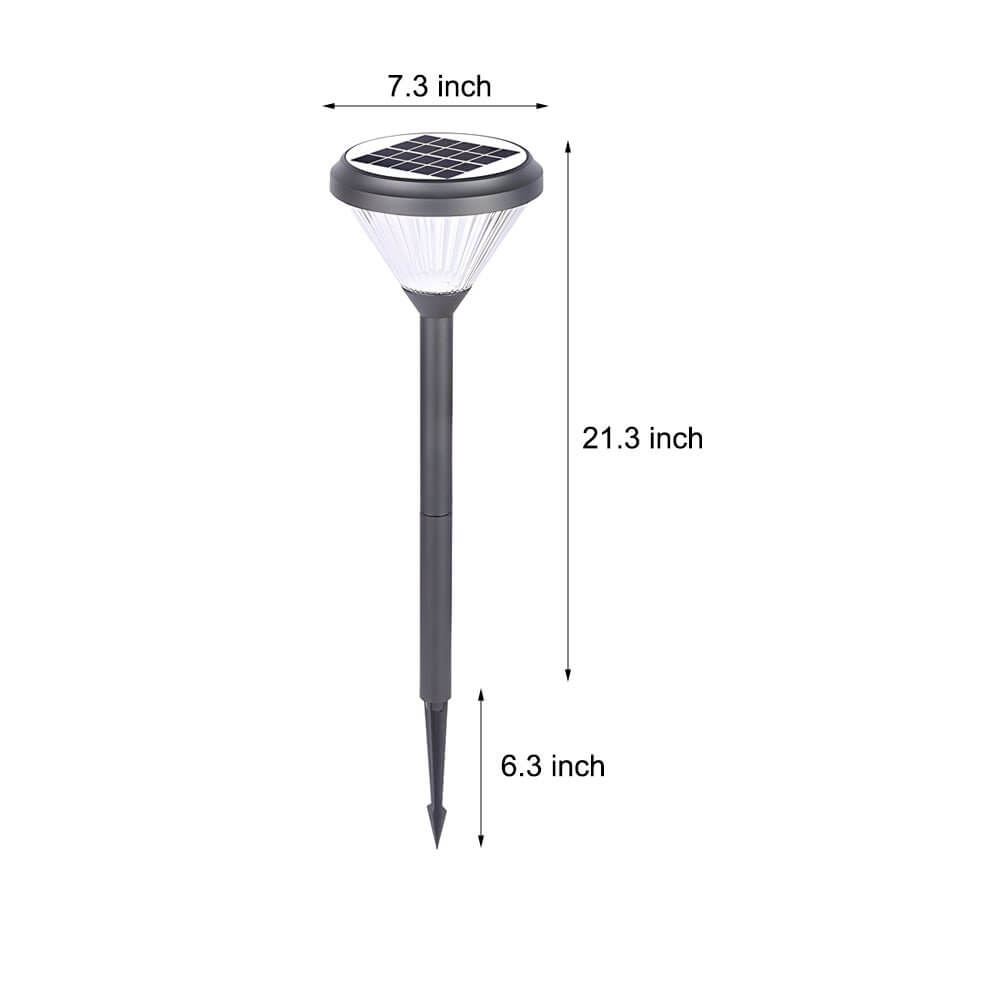 Lumière Noir Solar Path Light – Diamond Faceted LED Garden Stake