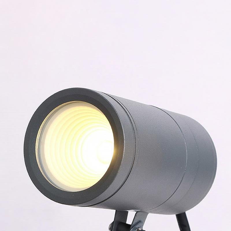 Modern LED Tree Spotlights in Black Aluminum, IP65 Waterproof, Adjustable Garden Uplights