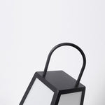 Retro LED Outdoor Lantern in Black, Waterproof Garden & Patio Light