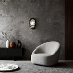 Noir Full-Spectrum LED Wall Sconce with Glass Shade