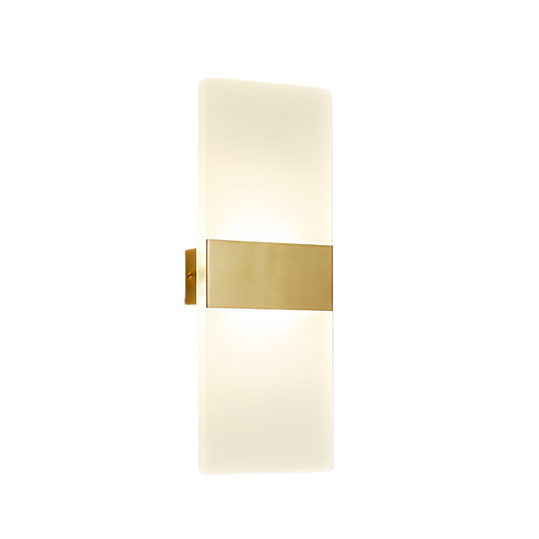 Modern Brass LED Wall Sconce Minimalist Luxury Bedroom Lighting
