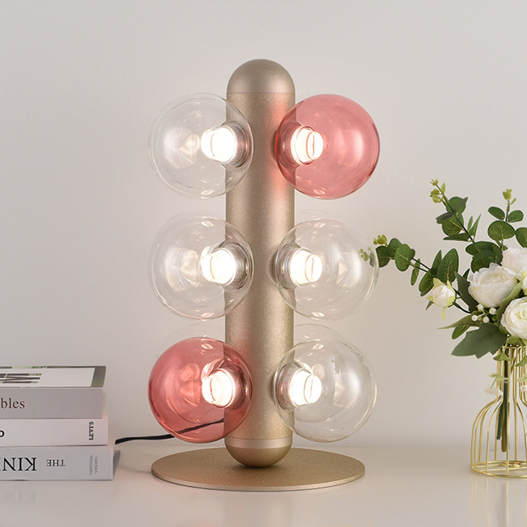 Aurelia Glass Bubble Table Lamp – Nordic Minimalist LED Desk Light