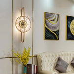 Crystal Wall Sconce with Gold Iron Frame – Modern Luxury Lighting