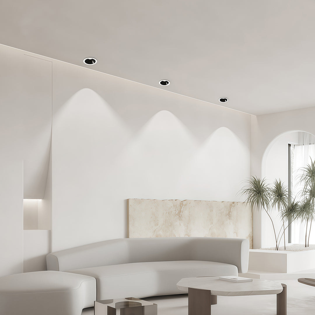 LED Recessed Spotlights with Anti-Glare Deep Cup, 3000K-6000K, Die-Cast Aluminum