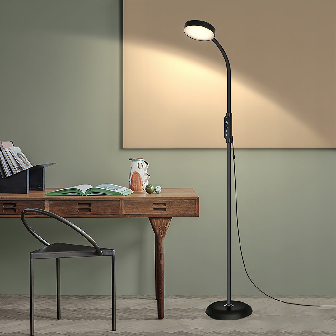 Minimalist LED Floor Lamp for Reading and Piano with Touch Control
