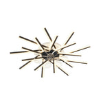 Aurelia Iron Ceiling Fan with Dimmable LED Light – Modern Flush Mount