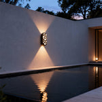 Nordic Minimalist Outdoor Up Down Wall Sconce with Dual LED Lighting