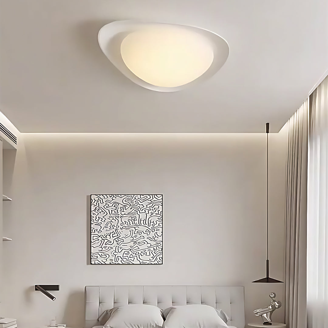Pebble Full Spectrum LED Flush Mount Ceiling Light in Nordic Style