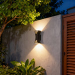 Modern Black LED Up Down Wall Sconce for Outdoor Luxury Interiors