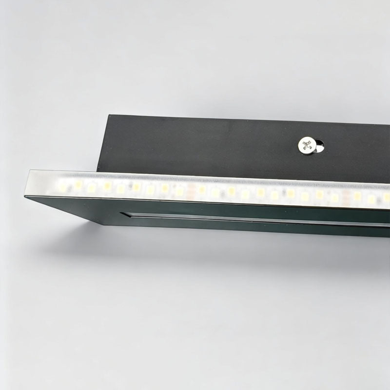 Linear LED Wall Sconce in Black Iron with Acrylic Diffuser