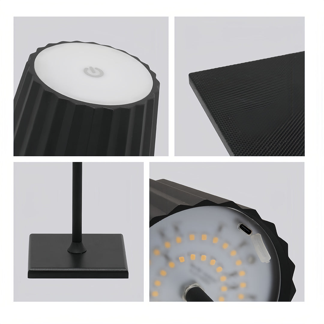 Lumina Cordless Touch Table Lamp in Matte Aluminum