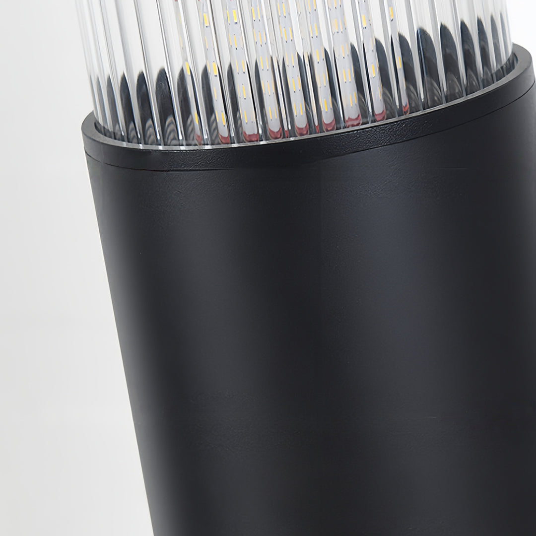 Modern Outdoor Bollard Path Light with Warm LED Illumination