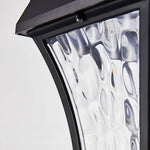 Aria Solar Wall Sconce — Modern Outdoor Lighting in Black Aluminum