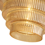 Honeycomb Glass Pendant Light, Mid-Century Modern Ceiling Lamp