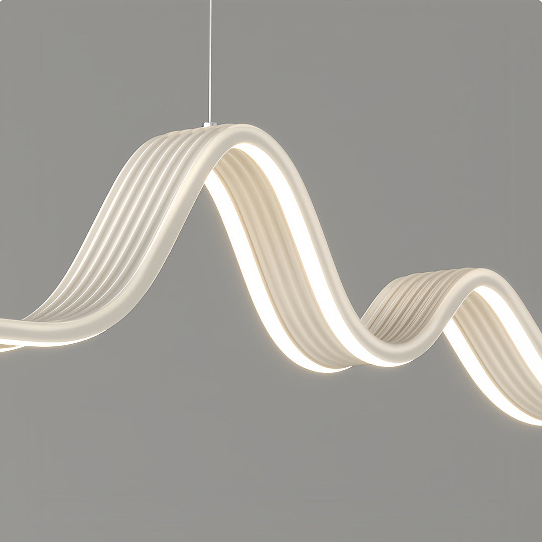 Wave Linear LED Pendant Light – Modern Aluminum Suspension Lamp