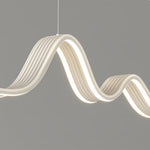 Wave Linear LED Pendant Light – Modern Aluminum Suspension Lamp