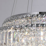 Aurelia Crystal Chandelier – Minimalist Adjustable Ceiling Light