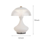 Minimalist Touch Rechargeable Table Lamp with Acrylic Shade