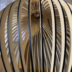 Handcrafted Wooden Birdcage Pendant Light with E27 Socket