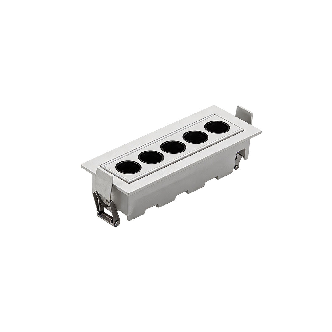 Recessed LED Spotlights with Adjustable Grille, Modern Architectural Linear Lighting
