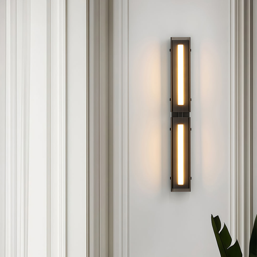 Modular Linear LED Wall Sconce in Matte Black