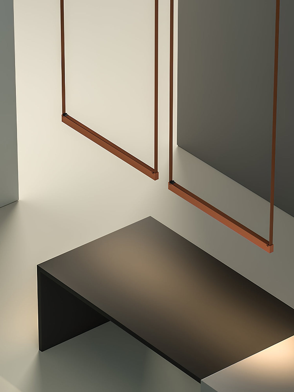 Belto Linear LED Pendant Light – Canvas Strap Suspension, Modern Minimalist