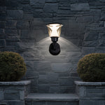 Modern Outdoor Wall Sconce with Warm LED Glow, Minimalist Waterproof Design
