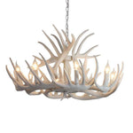 Vintage Antler Chandelier With Candle Lights 4 6 8 Lights