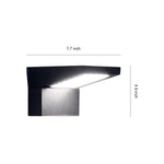 Aria Solar Wall Sconce — Modern Outdoor Lighting in Black Aluminum