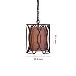 Noir Linen Pendant Light – Vintage Industrial Ceiling Lamp for Bedroom, Dining, and Living Spaces