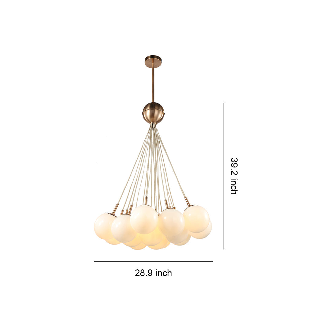 Bubble Glass Chandelier Nordic Gold Modern Pendant Light