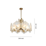 Aurelia Gold Geometric Chandelier – Vintage Industrial Pendant Light for Dining & Living Spaces