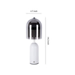 Italian Minimalist Glass Table Lamp with Dimmable LED
